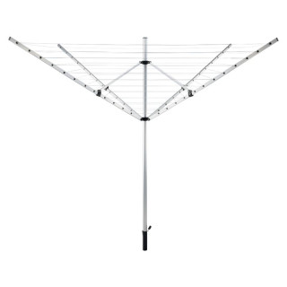 Záhradný sušiak na bielizeň, 260cm, strieborný, čierny, 50m, ROTARY NEW TYP 1