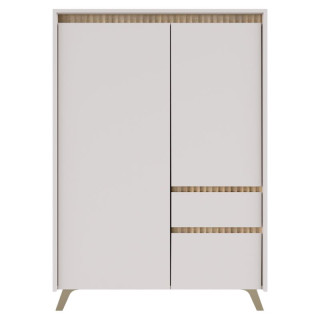 Komoda, 95cm, kašmír, dub sonoma, kombinovaná, LONGY REG2D1S1K