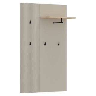 Vešiakový panel 85, sivohnedý Taupe, dub silverjack, DOMCA