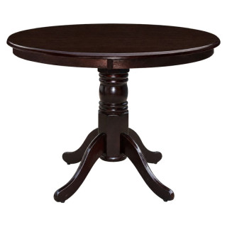 Jedálenský stôl, okrúhly 106cm, gaštan, TABLOS NEW