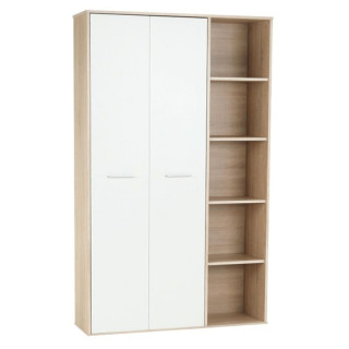 Skriňa, 111cm, dub sonoma, biela, MAURUS NEW MA52