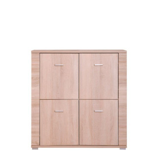 Komoda, 93cm, dvierková, dub sonoma, GRAND typ 10
