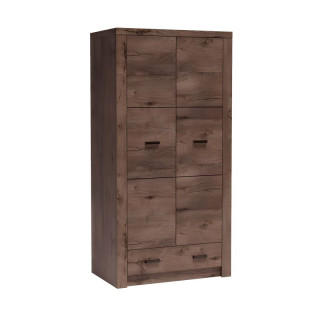 Skriňa, 96cm, vešiaková, jaseň tmavý, INFINITY 01