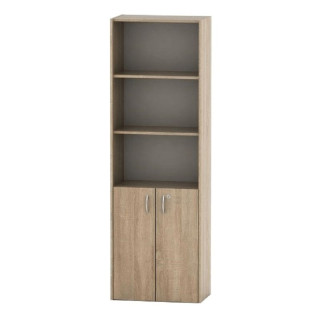 Kancelárska skrinka, 57cm, so zámkom, dub sonoma, TEMPO ASISTENT NEW 002