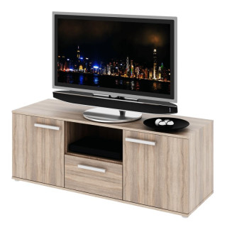 TV Skrinka, 135cm, 2-dverová s 1 zásuvkou, dub sonoma, DUNAJ