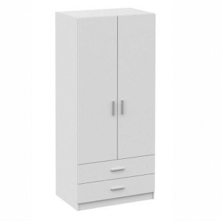 Skriňa, 90cm, policová, biela, INVITA 2D2Z