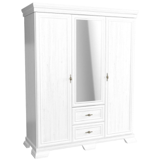 Skriňa, 158cm, kombinovaná, sosna andersen, zrkadlo, KORA NEW KS2