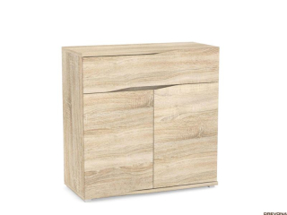 Drevona, Komoda, REA WAVE 5, dub bardolino
