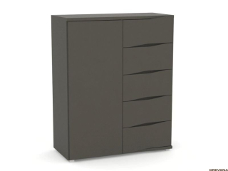 Drevona, Komoda, REA WAVE 7, graphite