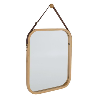 Zrkadlo, 33x40cm, bambus prírodný, LEMI 2