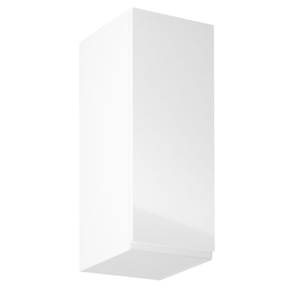 Horná skrinka, 30cm, biela, biely lesk, pravá, AURORA G30