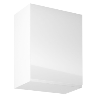 Horná skrinka, 60cm, biela, biely lesk, pravá, AURORA G601F