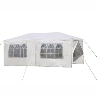 Záhradný párty stan, biely, 3x6 m, TEKNO TYP 2