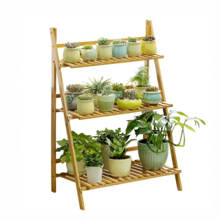 Regál, 70cm, bambus, prírodný, NEPEL TYP 1