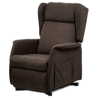Elektrické polohovacie kreslo hnedé, TV-1190 BR2, relaxačné