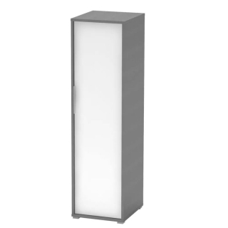 Vešiaková skriňa, 50cm, grafit, biela, RIOMA NEW TYP 20