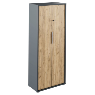 Skriňa so zámkom, 75cm, grafit, dub artisan, RIOMA NEW TYP 31