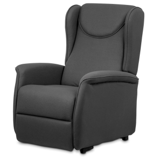 Elektrické polohovacie kreslo sivé, TV-1192 GREY2, relaxačné