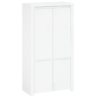 Skriňa, 106cm, kombinovaná, biely lesk, LINDY 4D