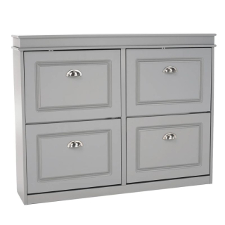 Botník, 104cm, 2-radový, sivý, SEBER TYP 5