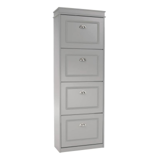 Botník, 53cm, 4-radový, sivý, SEBER TYP 3