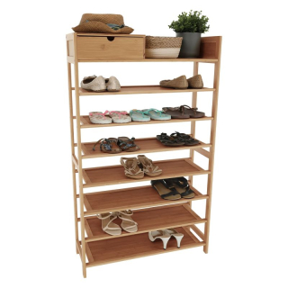 Botník, 70cm, 7-radový, bambus, prírodný, KATLEY