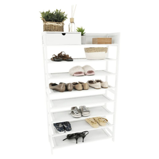 Botník, 70cm, 7-radový, biely, KATLEY