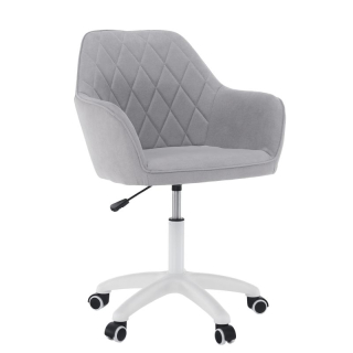 Kancelárske kreslo, sivá látka, SANTY