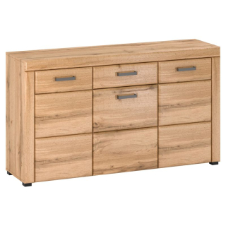 Komoda, 150cm, kombinovaná, dub apalačský, PUSAN E