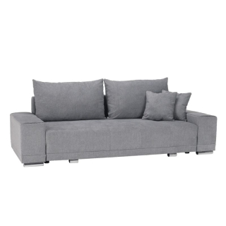 Rozkladacia pohovka, svetlosivá látka, KEVAN BIG SOFA