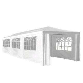 Záhradný párty stan, 3x9 m, biely, TEKNO NEW TYP 3