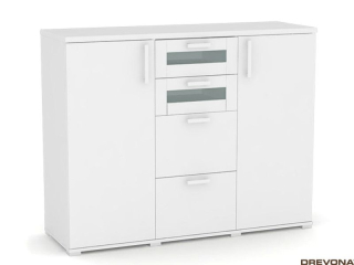 Drevona, Komoda, REA OTTAWA UP 3, biela