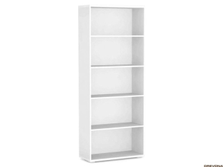 Drevona, Regál, REA STORE, 80 x 200, biela