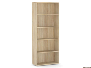 Drevona, Regál, REA STORE, 80 x 200, dub bardolino