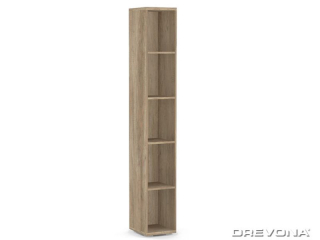 Drevona, Regál, REA STORE, 30 x 200, dub canyon