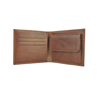 Luxusná peňaženka z pravej kože č.7942 v hnedej farbe