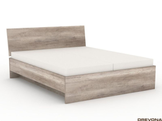 Drevona, posteľ, REA OXANA UP, 180, dub canyon