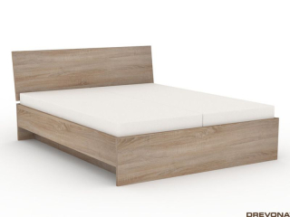 Drevona, posteľ, REA OXANA UP, 180, dub bardolino