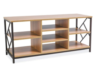 Tv stolík, 120cm, dub, tmavo hnedý, Signal, TABLO TV