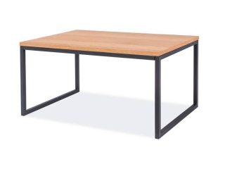 Konferenčný stolík, 100x50cm, dub, čierny, Signal, LARGO A