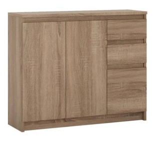 Komoda, 109cm, kombinovaná, dub truflovy, ARMADIO A1 3D2S