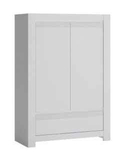 Komoda, 92cm, kombinovaná, biela alpin supermat, BODEN NVIK03