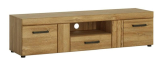 Televízny stolík, 157cm, dub grandson, EXT HALEN CNAF02