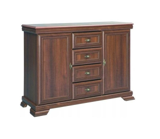 Komoda, 128cm, kombinovaná, samoa king, KORA KK3