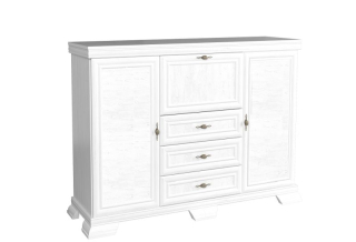 Komoda, 158cm, kombinovaná, sosna andersen, KORA KK6P