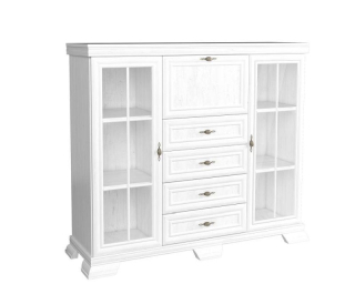 Komoda, 158cm, kombinovaná, sosna andersen, KORA KK7