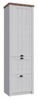 Skriňa, 61cm, kombinovaná, sosna andersen, lefkas ciemny, PROVANCE S1D2S