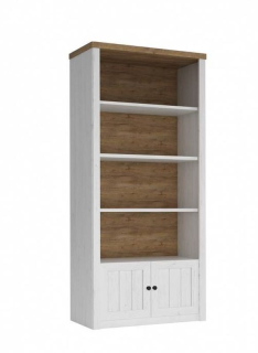 Regál, 90cm, sosna andersen, lefkas ciemny, PROVANCE R1