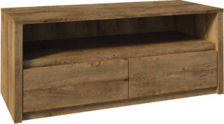 Televízny stolík, 130cm, lefkas ciemny, MONTANA RTV