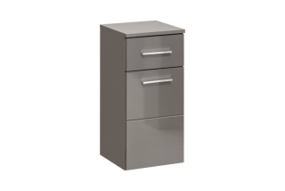 Skrinka do kúpeľne, 30cm, sivá, lesk, TWIST GREY 810